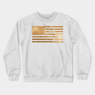 Copper US Flag Crewneck Sweatshirt